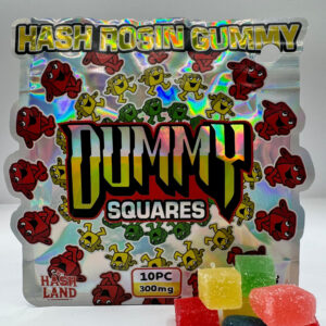 Dummy Squares 10pc Hash Rosin Gummies 300mg